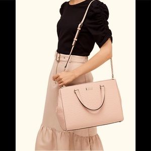 NWT Kate Spade Bristol Drive Ostrich Loden Bag